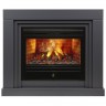 Электрокамин с широким очагом 3D Real-Flame Stanley 26 GR с очагом 3D Novara