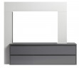 Электрокамин с широким очагом 2D Electrolux EFP/P-3320RLS с порталом Firelight Combi 30 белый, серый