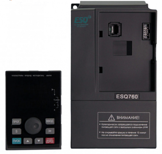 Частотный преобразователь ESQ 760-4T0055G/0075P 5,5/7,5 кВт, 380В