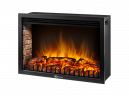 Электрокамин с широким очагом 2D Electrolux EFP/P-3020LS с порталом Firelight Bricks 30 U (угловой) кирпич бежевый/тёмный дуб