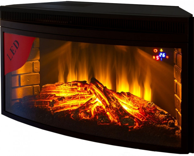 Электрокамин с широким очагом 3D InterFlame Памир сланец (венге) с очагом Panoramic 33W FX