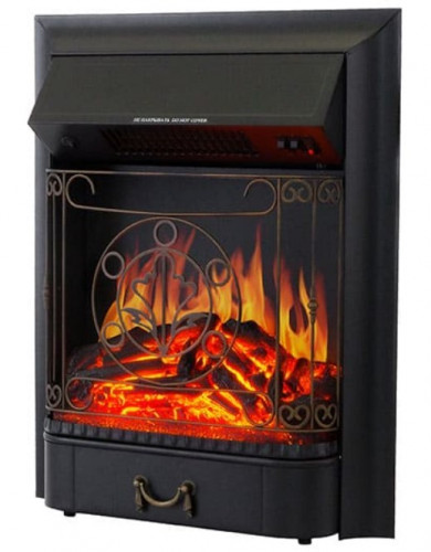 Электрокамин с классическим очагом 2D Royal Flame Langford (серый графит) с очагом Majestic FX