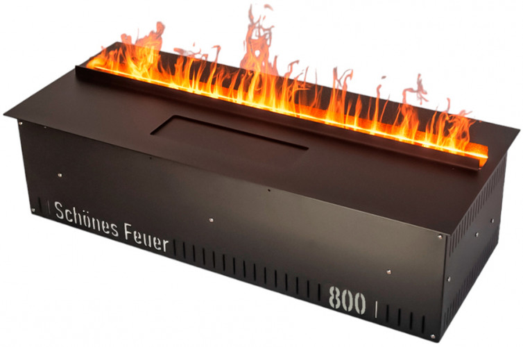 Встраиваемый очаг в модуль Schones Feuer 3D FireLine 600 + синий цвет